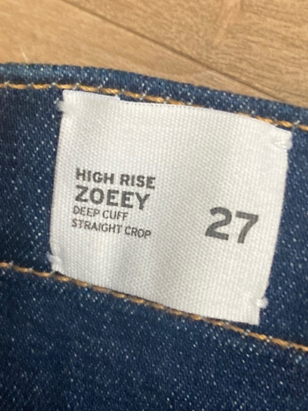 Hudson jean high rise Zoeey deep cuff straight crop jean casual denim size 27 - Picture 4 of 17